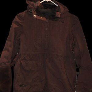 HOLDEN // Tech-Utility Pullover Anorak Size XS - Burgundy